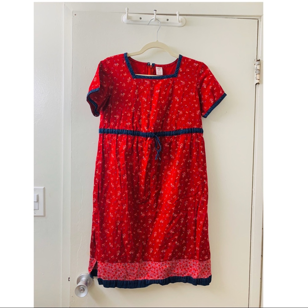 Copper Key Vintage Cherry Red Mod Style Dress